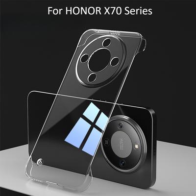 Pour Honor GT X70 X60 X50 X40 X30 Pro Coque de téléphone PC sans bordures X70i X60i X50i Couverture arrière transparente ultra-fine