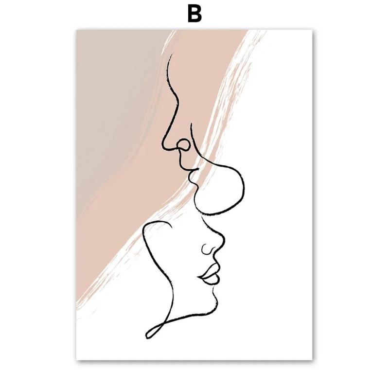 

Абстрактное минималистское настенное искусство, холст, живопись, современная шляпа, девушка, любовь, сердце, постеры и принты, настенные рисунки, гостиная, дом 21cm×30cm NoFrame