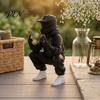 Creative Gifts for Motorcyclists 3D Printed Cool Off-Road Biker Figurine, Squatting Rider Statue, Trendy Desktop Enthusiast Presents Ornament,