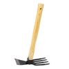 Hand Hoe Rake Tool Carbon Steel Wooden Handle Gardening Digger for Weeding Harvesting Digging Planti