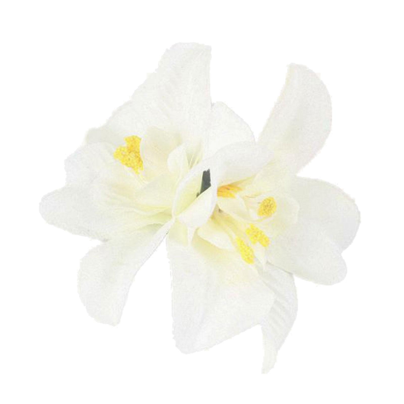 

Female Hair Clip for Vacation Orchid Flower Hairclip Women Wedding Bridal Hair Barrettes Girls Seaside Hair Decorations белый