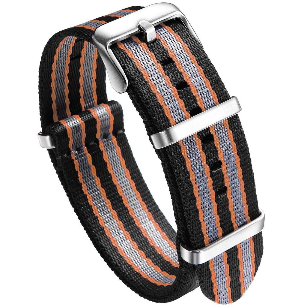 Timeless Twill Nylon Multi-color Strap - Waterproof, Lightweight & Durable 20mm/22mm Universal Fit