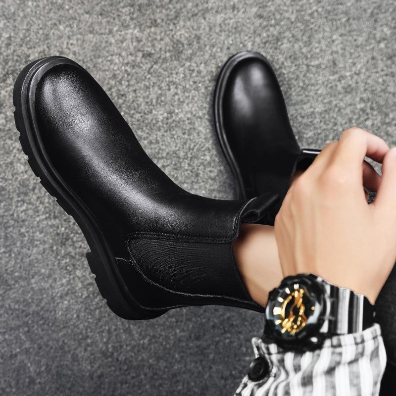 

Осень и зима ботинки Мартина мужские рабочие ботинки спортивные и повседневные высокие мужские туфли тренд корейская версия увеличивает 2024 новые модели 39