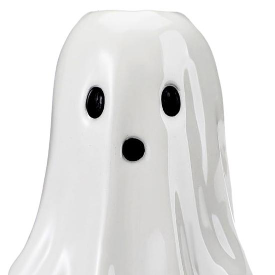 Halloween Ghost Candlestick Holder Cute Resin Ghost Taper Candle Holder for Wedding Halloween Bedroom Living Room Table Decor