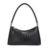 Genuine Leather Woven Pattern Bag New Versatile Crossbody Bag Middle-aged Women's Mom Bag Single Shoulder Underarm Bag