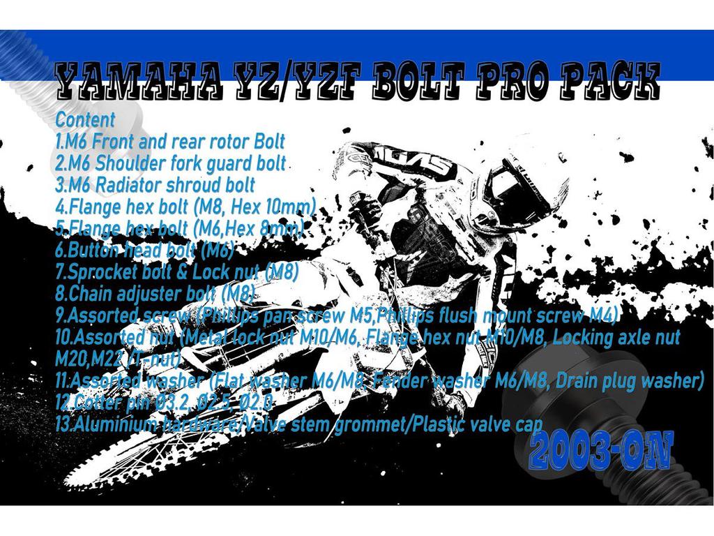 Screw Set for Yamaha Motorcycles - 190PCS/210PCS Racing Kit