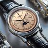 Men Business Casual Leather Watch Quartz Analog Wristwatch Birthday Gift Daily Decoration