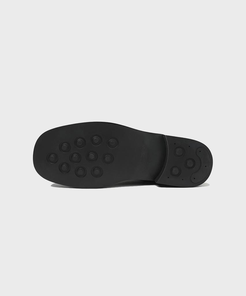 Firenze Atelier [Vibram] Nobo_Bold Shape Hidden Zip-Up Boots 3500 [Crack Black]