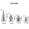 180-Piece Cone Rivet Set with Installation Tool for Leather Decoration