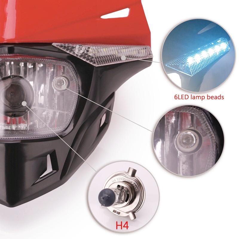 Motorcycle LED Headlight Bike Head Light Fits EXC EXCF SX SXF XC XCF XCW XCFW 125 150 250 300 350 400 450 505 525 530