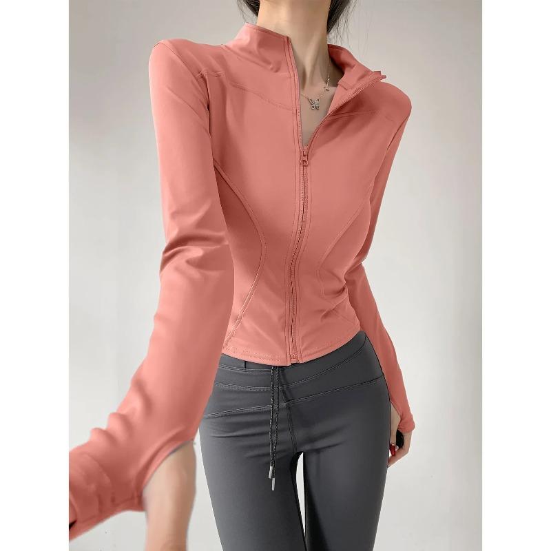 Sun Quick Drying Sports Coat Women's Tight Yoga Jacket Long Sleeve Zipper Jacket Running Fitness Women's Jacket