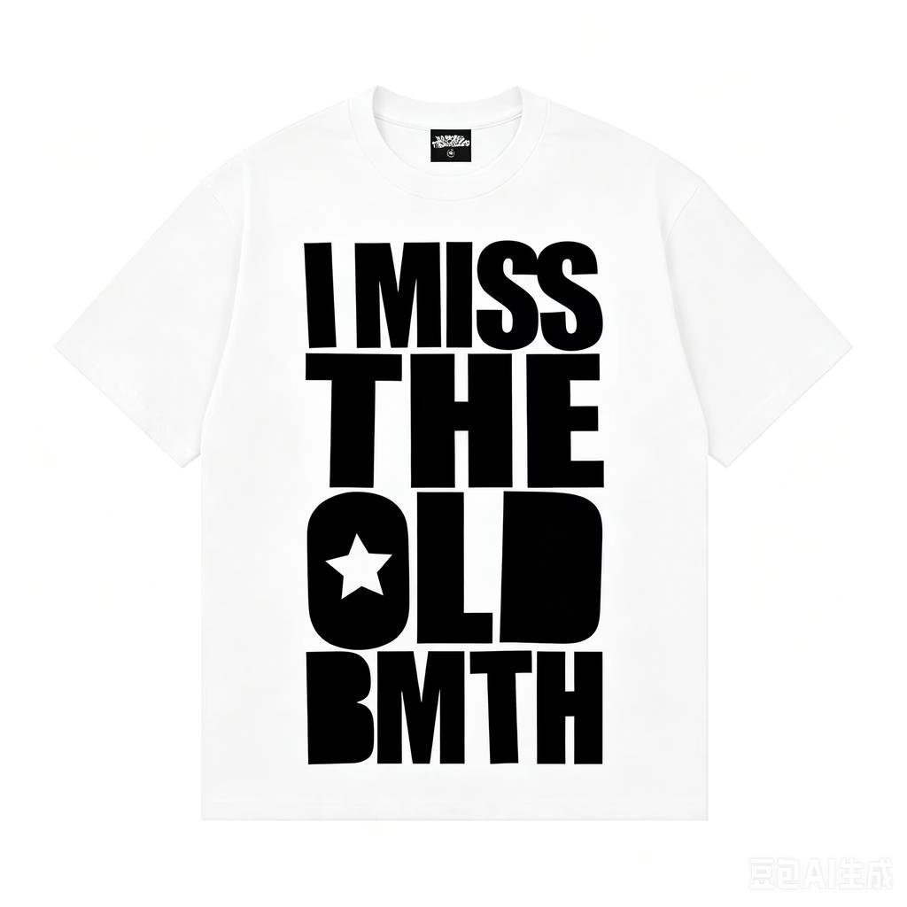 Bring Me The Horizon I Miss The Old Bmth Graphic Nouveau T-shirt 100% Coton Unisexe Unisexe T-shirt Mode Oversize Populaire Streetwear