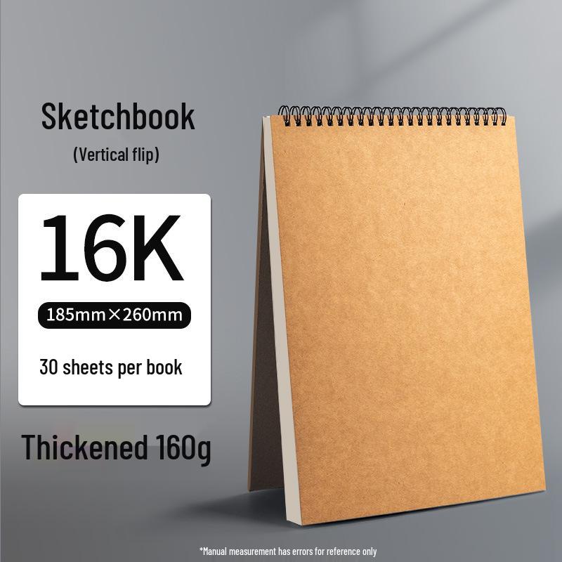 Dětský kroužkový skicák A4: Silné prázdné stránky pro kreslení a umění