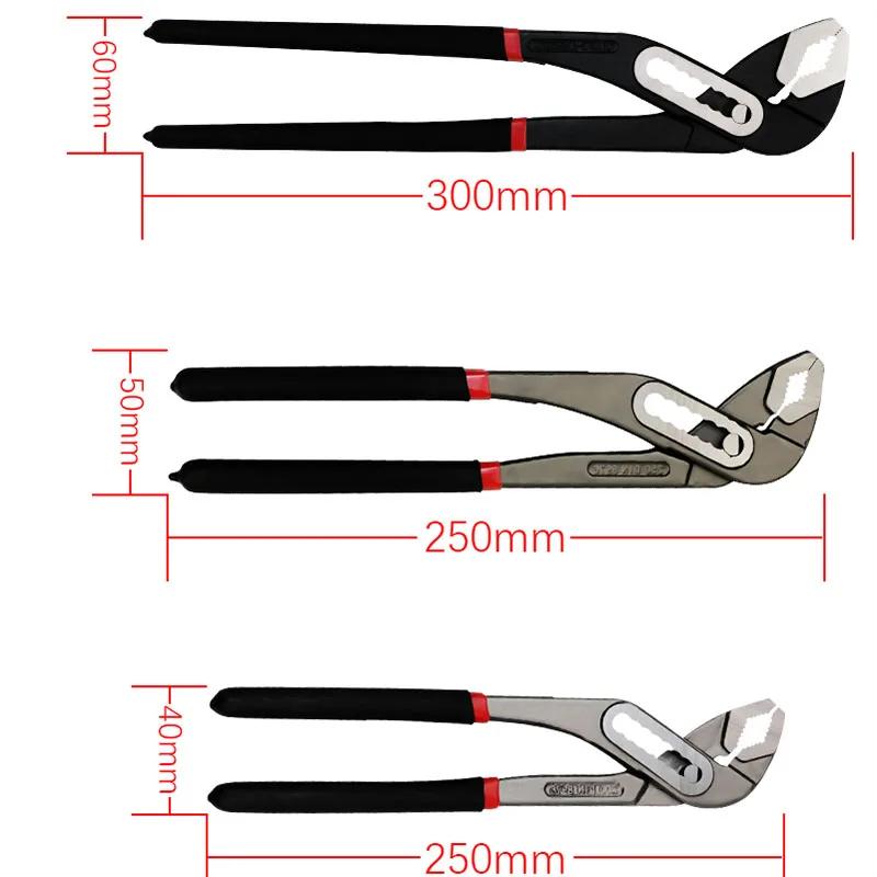 ForHomHeavy Duty Quick Pipe Wrench 8"/10"/12" Chrome Vanadium Adjustable Jaw Water Pipe Clamp Pliers Plumbing Repair Opening Kit
