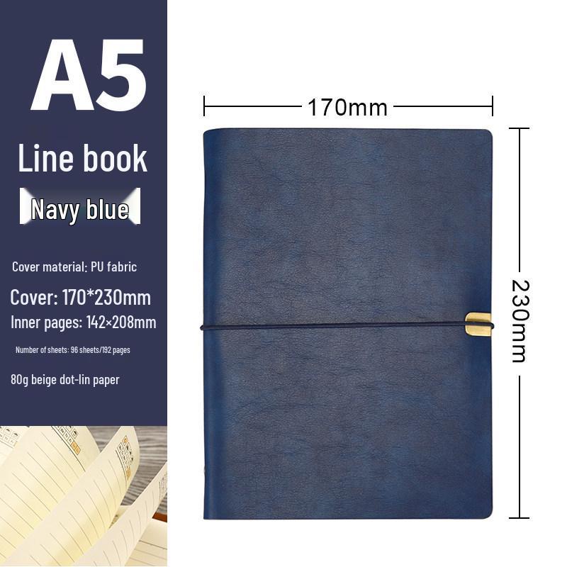 Custom A5 Retro Soft Leather Notebook with Removable Ring Binder for College Students