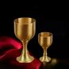 Brass Wine Glass Restaurant Goblet Tabletop Red Wine And White Wine Trumpet Copper Crafts Copper Decoration Mini Shot Glass