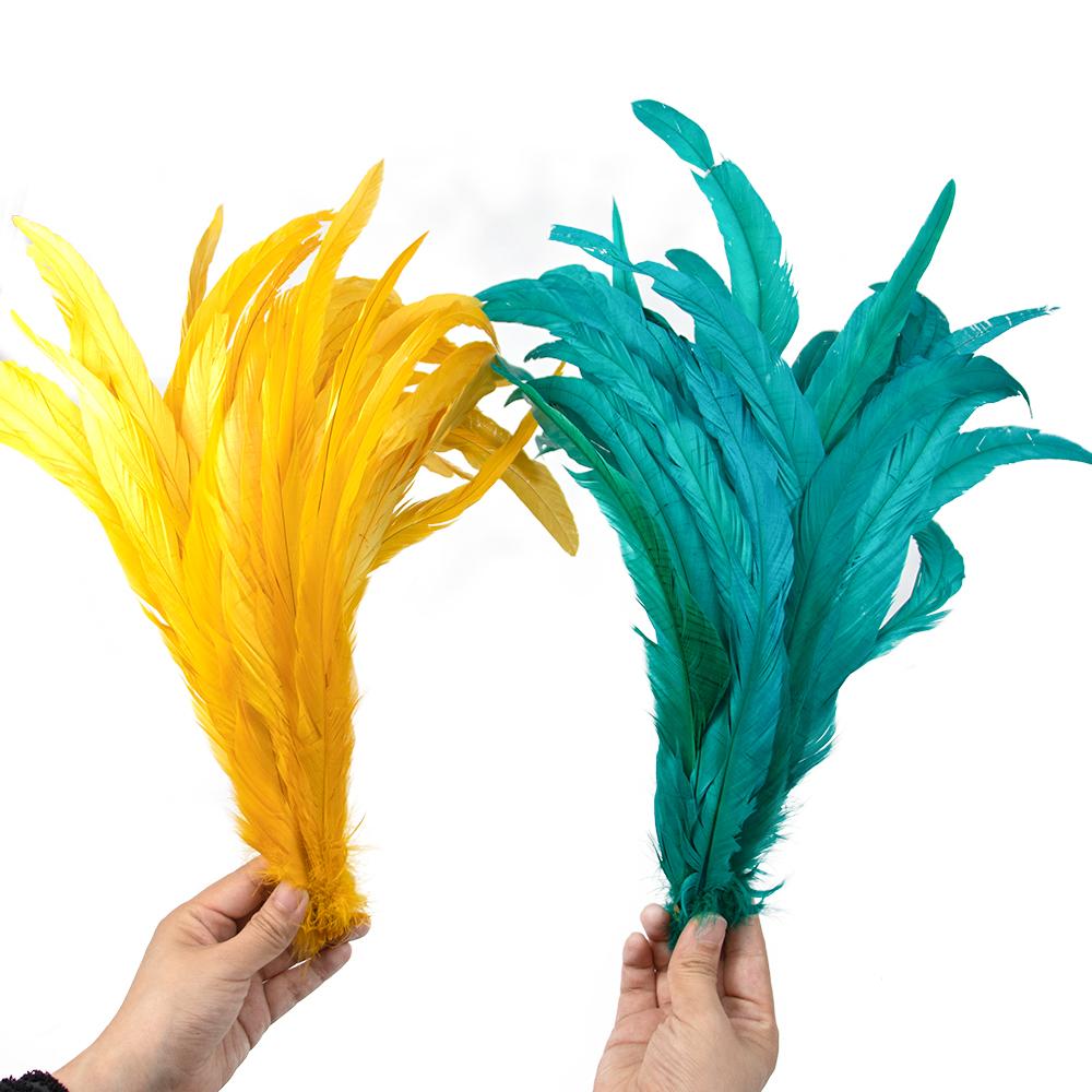 50/100 Stück 25-30cm Hahnenfeder Hochzeitsbasteln DIY Naturfeder Handarbeit Party Feder Karneval Kopfschmuck Dekoration