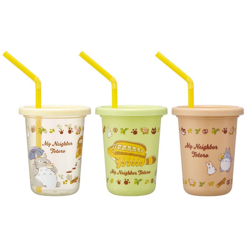 Japanese Skater Children s Cartoon Dinosaur & Princess Party Plastic Straw Cup Set (3-Pack) Default