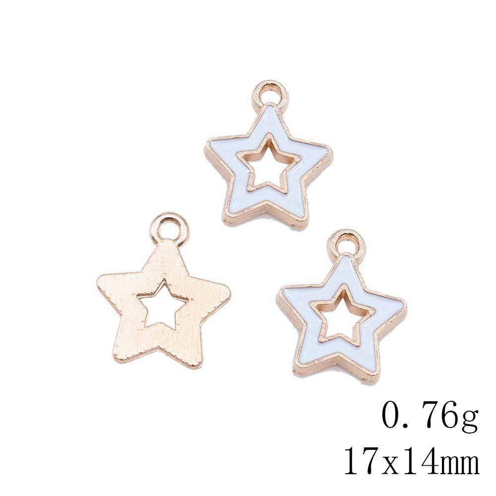 Mother's Day Charms For Nails Pentagram Moon Enamel Charms Pendant Art Supplies Pendant Accessories