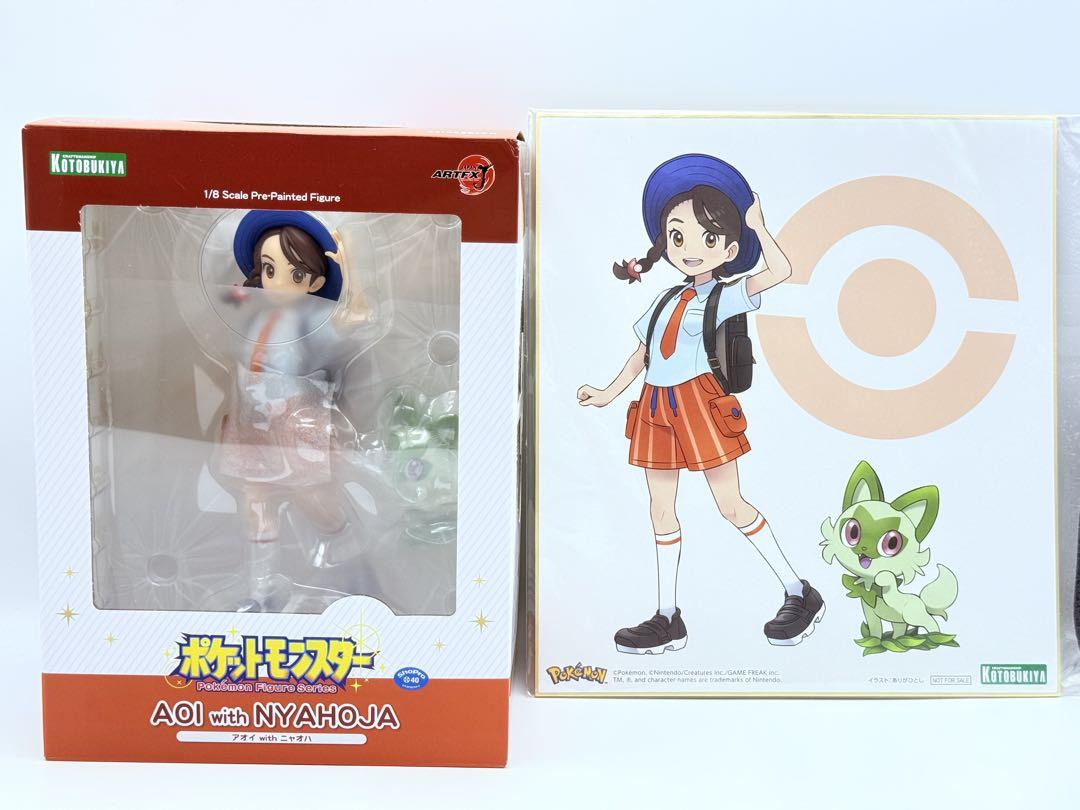 

[USED] Kotobukiya ARTFX J Aoi with Nyaoha with bonus colored paper