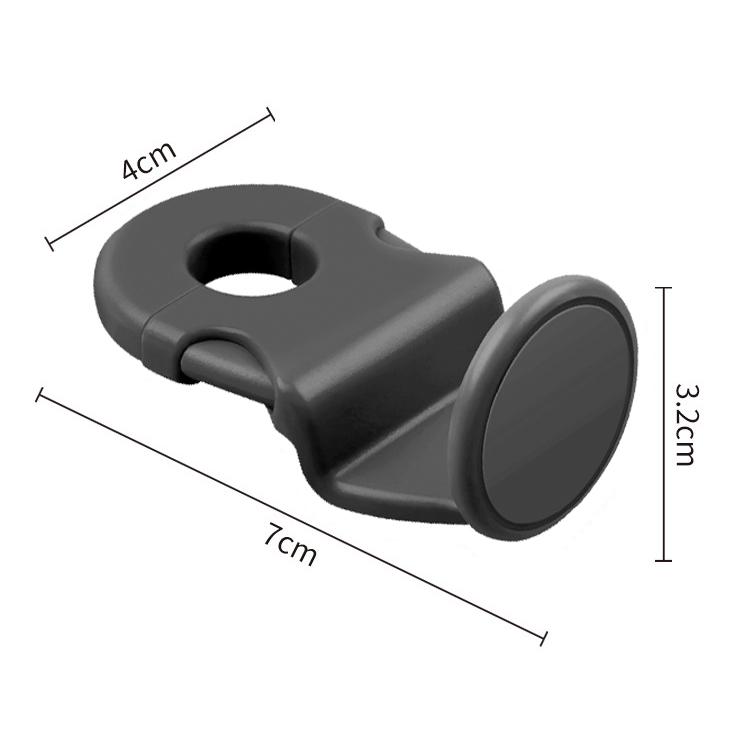 

Purse Hook for Car with Round Lock Design,Concealed Car Purse Hooks, Universal Headrest Hooks for Cars Back Seat Organizer чёрный