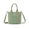 16oz Japanese-Korean Style Women's Tote: Single Shoulder, Crossbody, Large Capacity, Simple Canvas Handbag