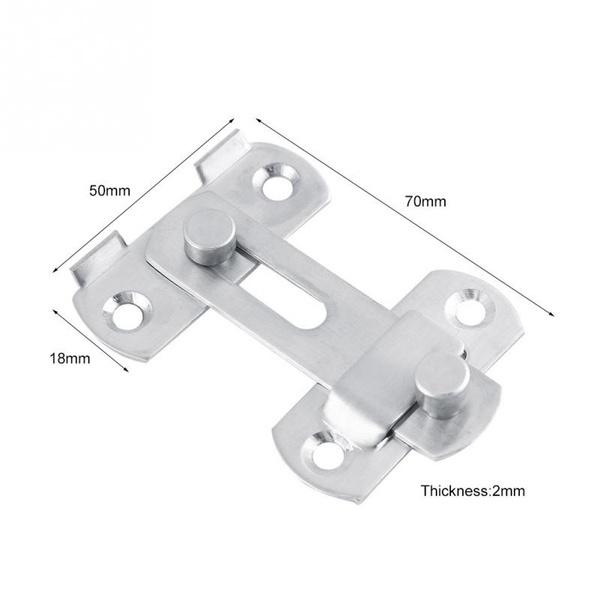 Hasp Latch Lock Sliding Door Window Cabinet Fitting Room Stainless Door Lock Safety Buckle