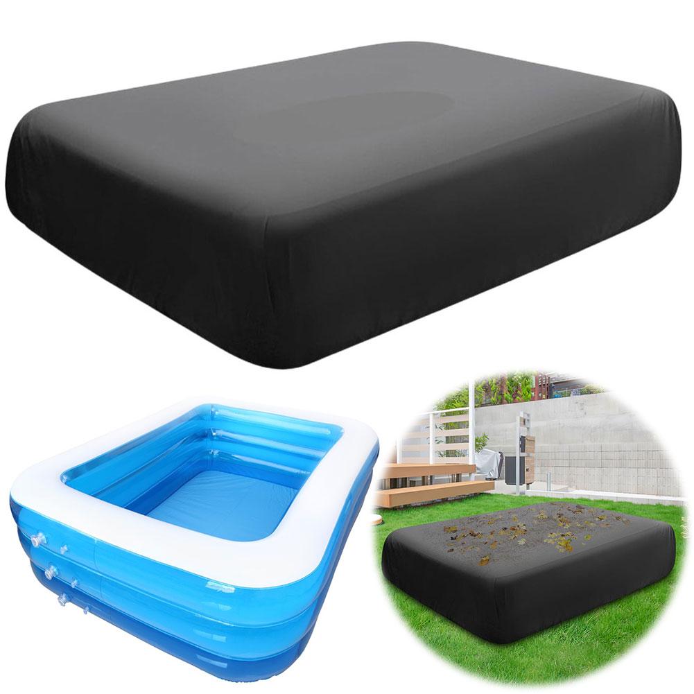 130 in X 72 in Rectangular Pool Cover Dustproof Inflatable Pool Cover for Garden Outdoor Paddling Family Pools Protector