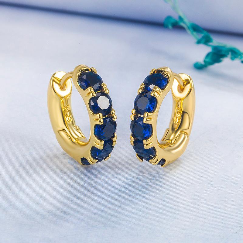 925 Silver Stud Earrings AAA Zircon High Quality For Women Earring Wedding Fine Fashion Jewelry Accessories Party Gift