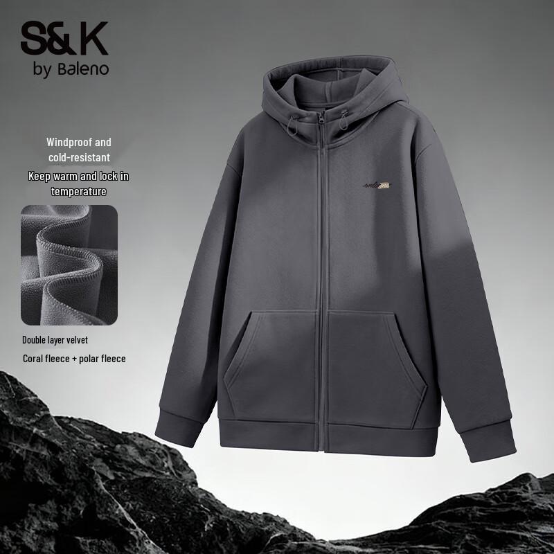 Baleno Men's S&K Fleece-Lined Hooded Jacket
