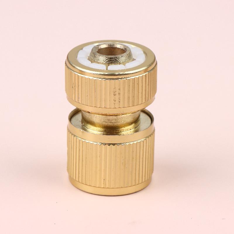 2Pcs Standard Aluminum Hose Connector Set - 4/6'' Tap Fitting Quick Connect For Garden Pipes Hose Connector