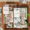 Chinese Trend Ancient Style Multi-material Journal Material Paper Sticker Set, 25pcs Large Capacity, Classical Art Collage Decor