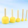 Children's Round Sponge Paint Brush Set for DIY and Early Education
