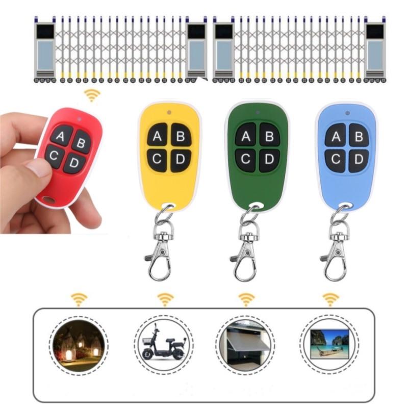433MHz Garage Door Remote Control 4 CH Copy Universal Remote Control Cloning Electric Gate Remote Controller Duplicator Car Key