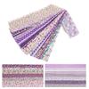 80Pcs Cotton Quilting Fabric Soft Colorful Jelly Roll 20 Floral Prints Pre-Cut Strips DIY Hand Sewing Quilting Crafting Fabric