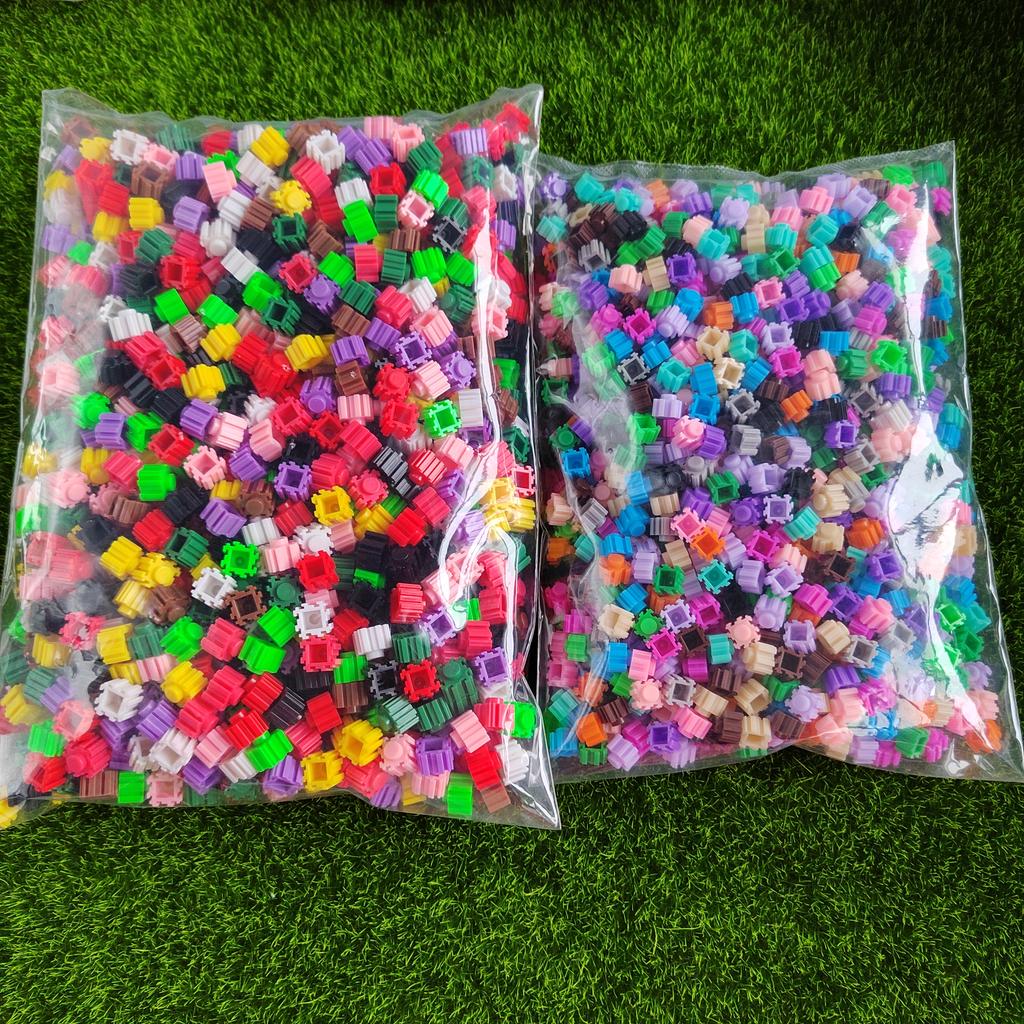 Clear Colorful Building Blocks Resin Miniatures Doll House Toys Slime Fillers Jewelry Finding Accessory DIY Ornament