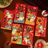 6pcs Blessing 2026 Horse Year Red Envelopes Chinese Style Money Envelope  Spring Festival