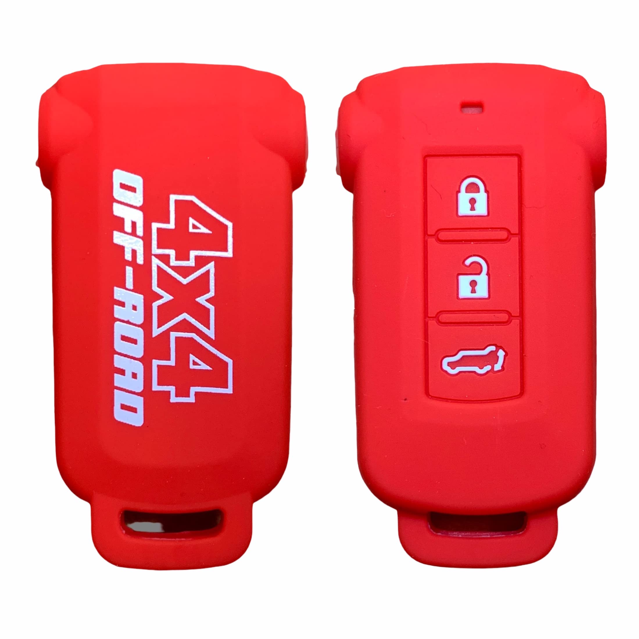 

Suity Mitsubishi MITSUBISHI Delica D5 Smart Key Silicone Cover Specially Designed for Anti-Scratch Red Free size червоний