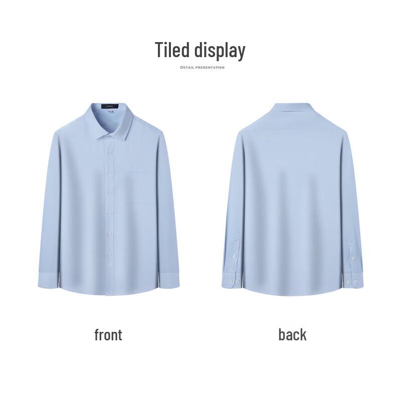 FIRS Men's Business Casual Three-Quarter Sleeve Shirt