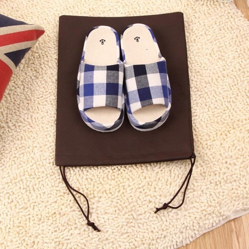 Random Color Shoes Storage Bag Closet Organizer Non-woven Travel Portable Bag Waterproof Pocket Classified