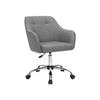 SONGMICS Office Chair, Comfortable Desk Chair, Height-Adjustable Computer Chair, Holds up to 120 kg, Steel Frame, Imitation Linen, Breathable