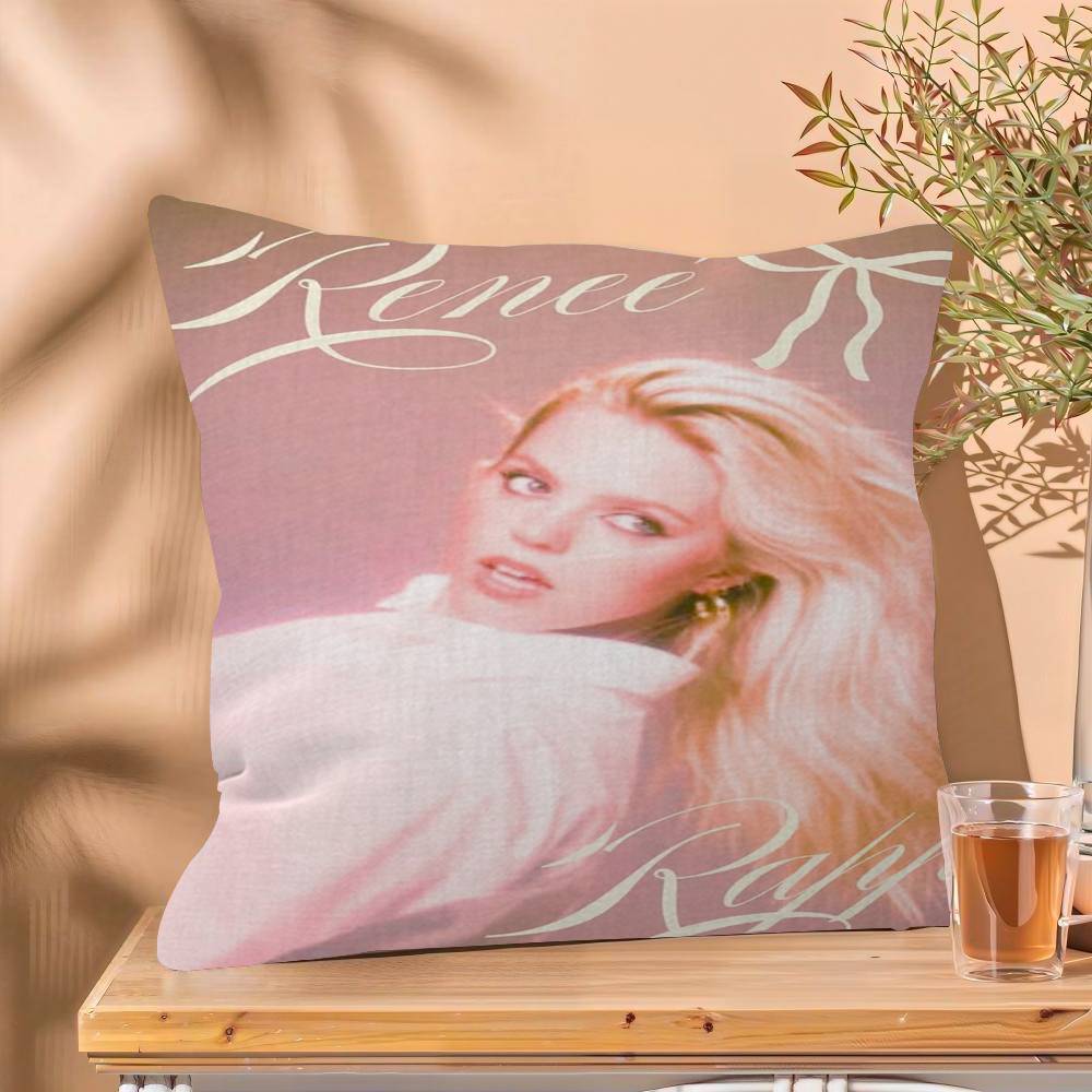 Pop Singer Actor Renee Rapp Personalized Pillow Cover Kids Bedroom Wild Party Decor Pillowcase Kid Birthday Shower Gift