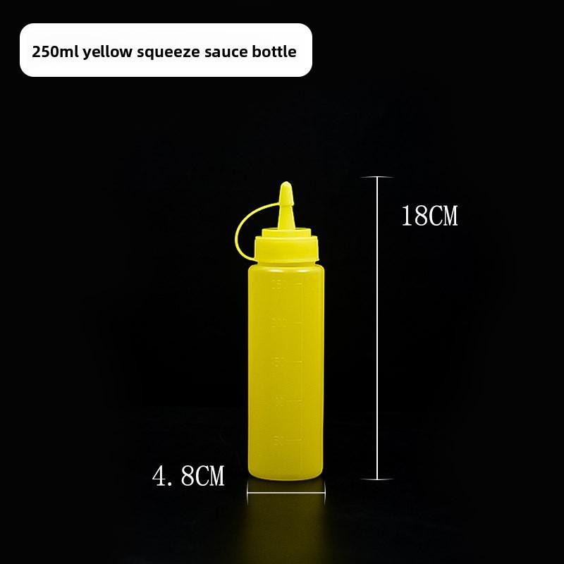 Thickened Plastic Squeeze Sauce Bottle, Tomato Salad Jam Household Seasoning Bottle, Food-grade Pointed Spout Squeeze Sauce Bottle