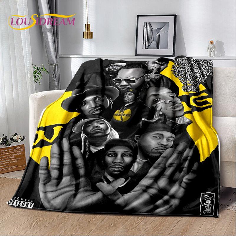 Wu T-TANG Clans Series Sign Soft Plush Blanket,Flannel Blanket Throw Blanket for Living Room Bedroom Bed Sofa Picnic Cover Kids