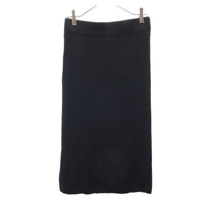 HYKE Saia Midi Tricot de Lã Justa 2 preto Cintura elástica Mulher Usado