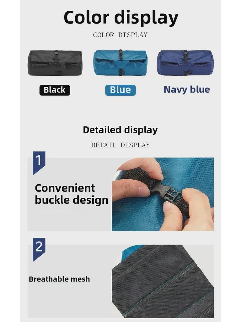 Top Men's Waterproof Travel Toiletry Bag – Portable, Foldable for Camping & Business Trips