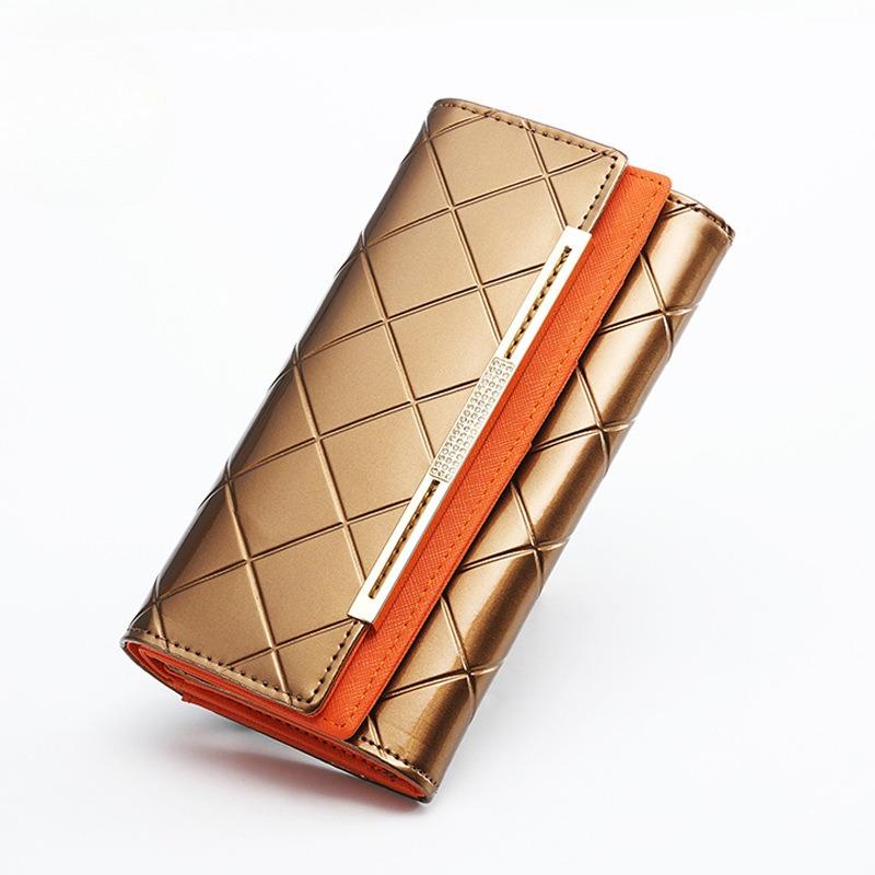 Женские длинные кошельки Высококачественный кошелек из натуральной кожи Держатель для карт Кошельки Женский бумажник Кошелек для монет Большой вместимости Многослотовый кошелек Сумка для карт золотой 2500₽
