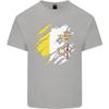 Zerrissener Vatikan-Flaggentag Unisex Leichtes Baumwoll-T-Shirt