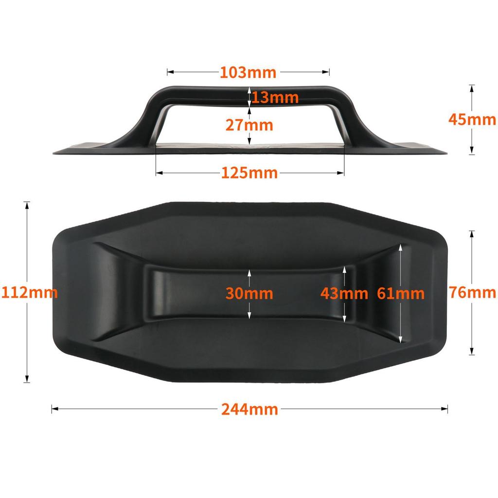 Tragbarer PVC-Marine-Haltegriff Leichte Deckschienenbeschläge für Schlauchboot Kanu Beiboot Floß Angeln