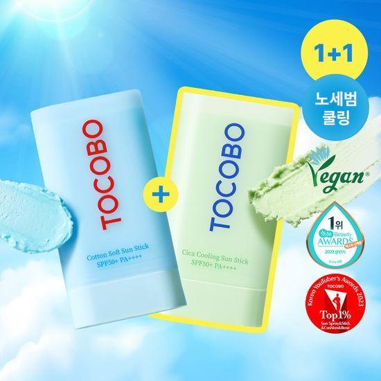 TOCOBO Sun Stick 19g SPF50+ PA++++ (Cotton Soft/Cica Cooling)